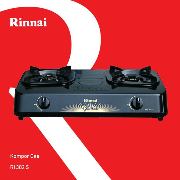 Rinnai Kompor Gas 2 Tungku - RI302S